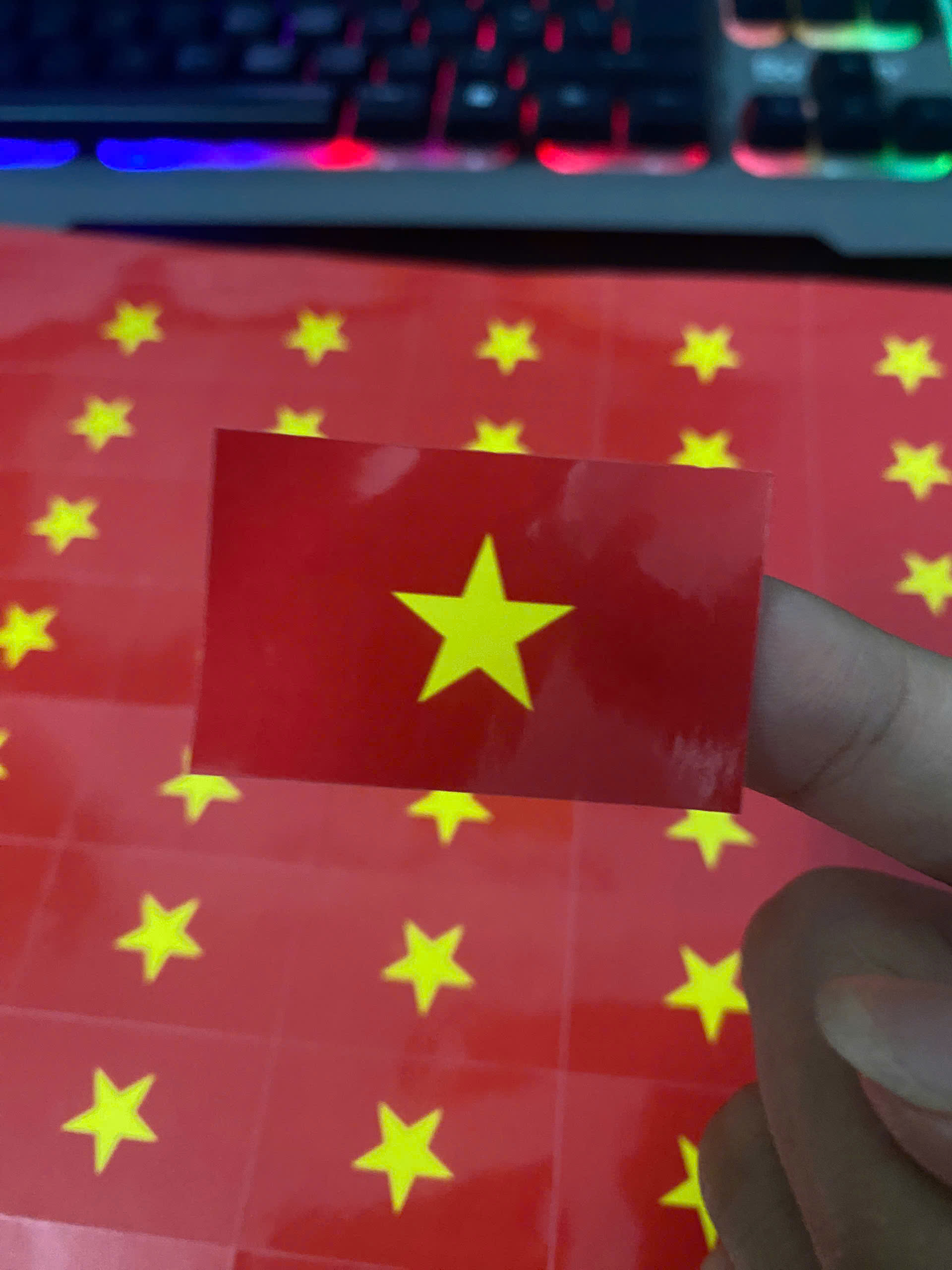 Bán Sỉ Tem Nhãn Sticker Cờ Việt Nam Số Lượng Lớn Giá Rẻ Sỉ Theo Khổ A4 Gồm 56 Tem