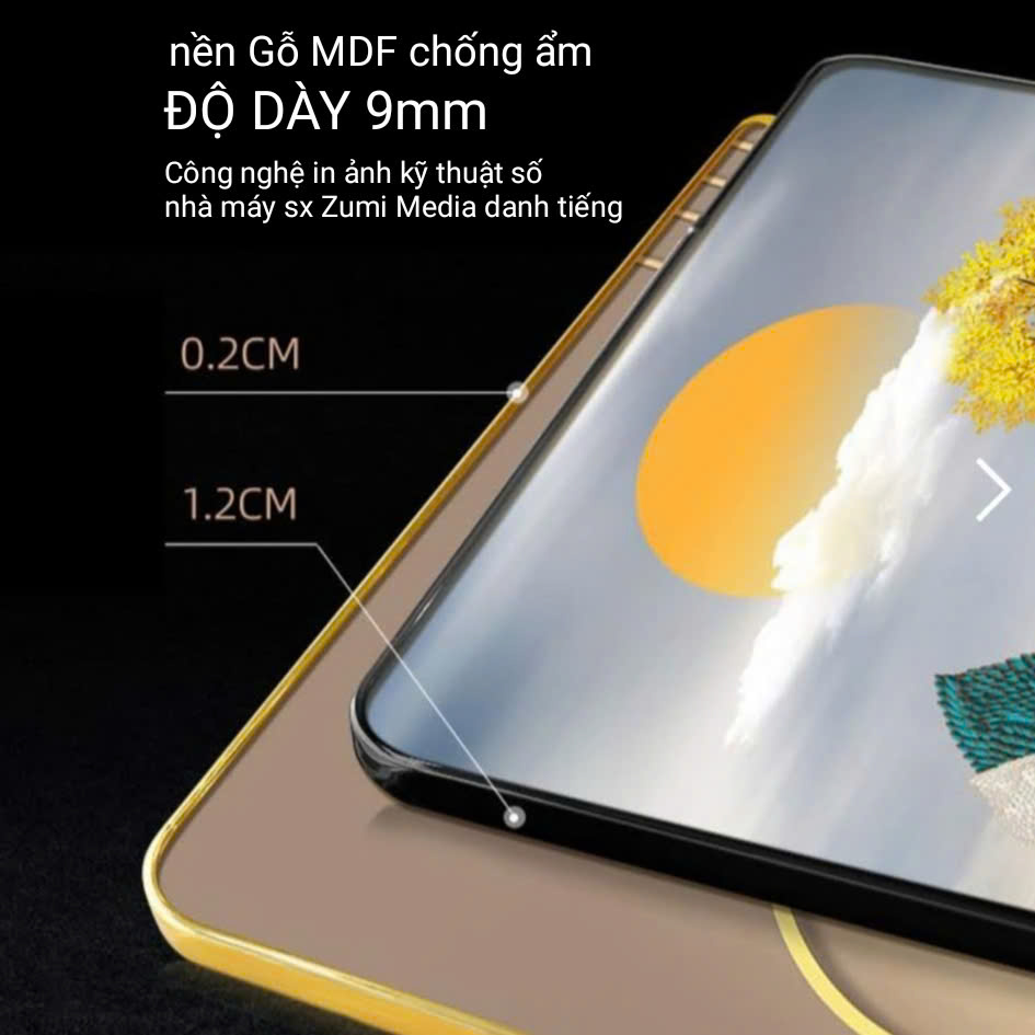 Tranh Tráng Gương Phật Giáo Phật Bình An Tranh Tráng Gương Cao Cấp - TGPG4