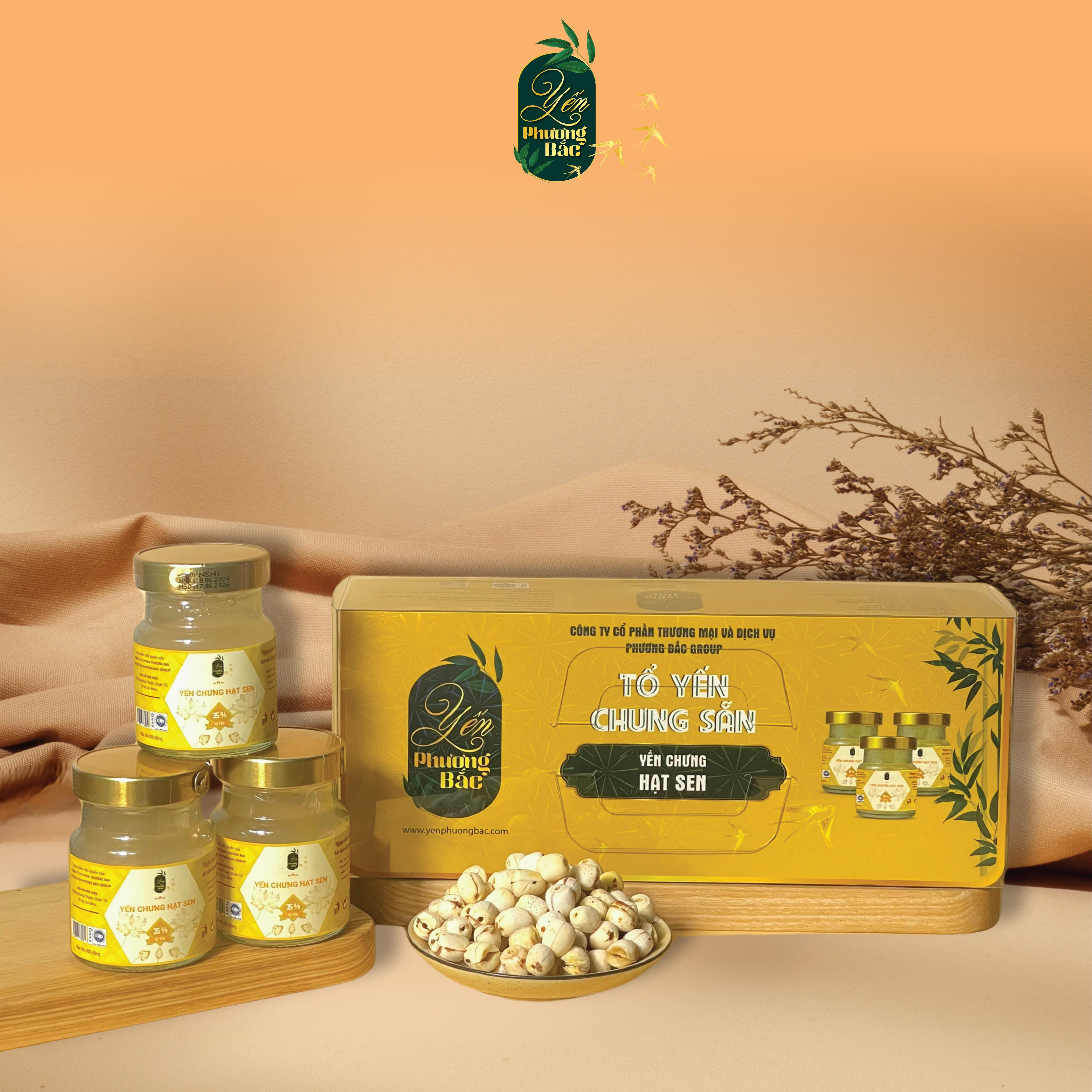 Yến Chưng Hạt Sen 35% Yến Tươi