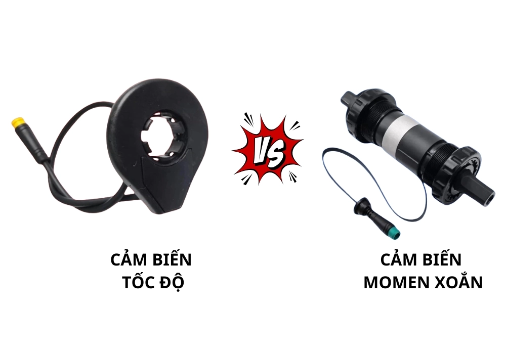 So sánh cảm biến tốc độ và cảm biến momen xoắn trên xe đạp trợ lực điện