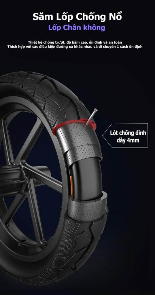 Xe đạp điện G FORCE G14 lốp xe