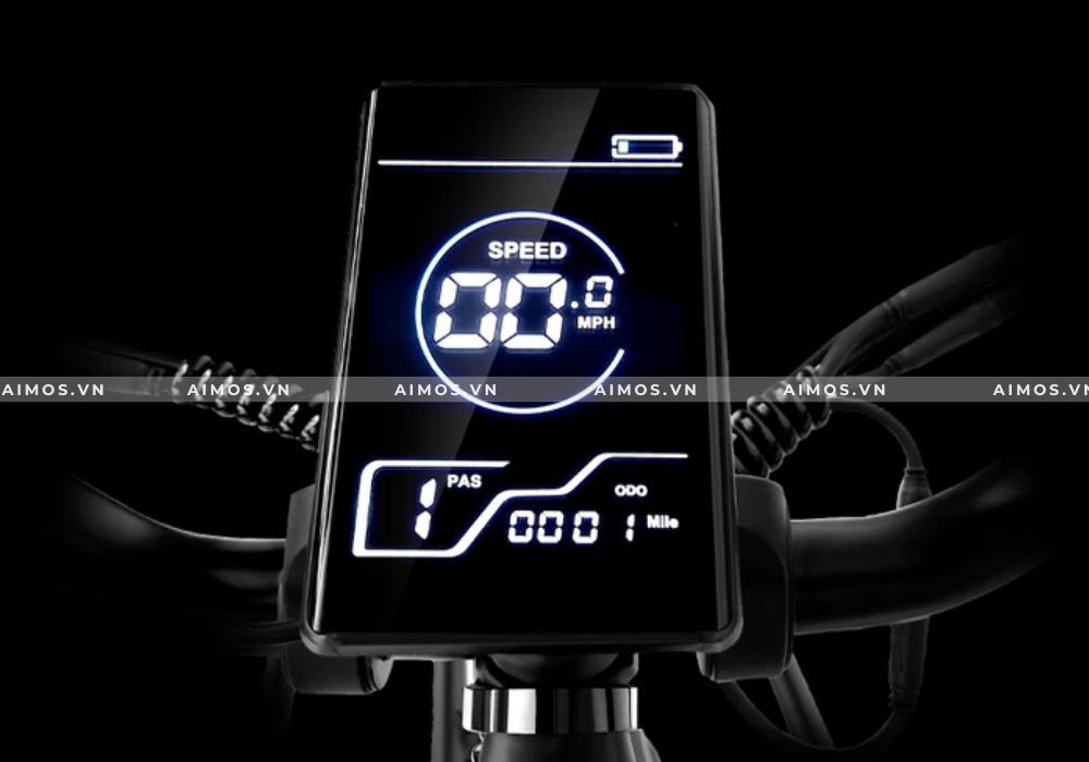 Màn hình LCD thông minh hiển thị thông số trên xe đạp trợ lực điện PVY P26