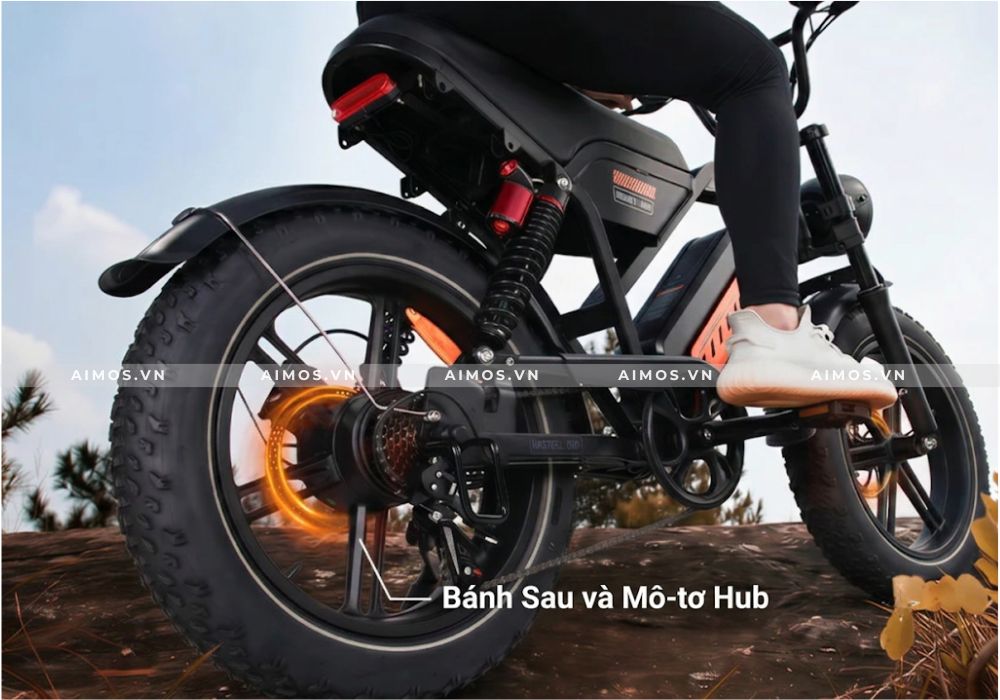 Khối động cơ không chổi than mạnh mẽ lắp ở bánh sau xe AVDL A50