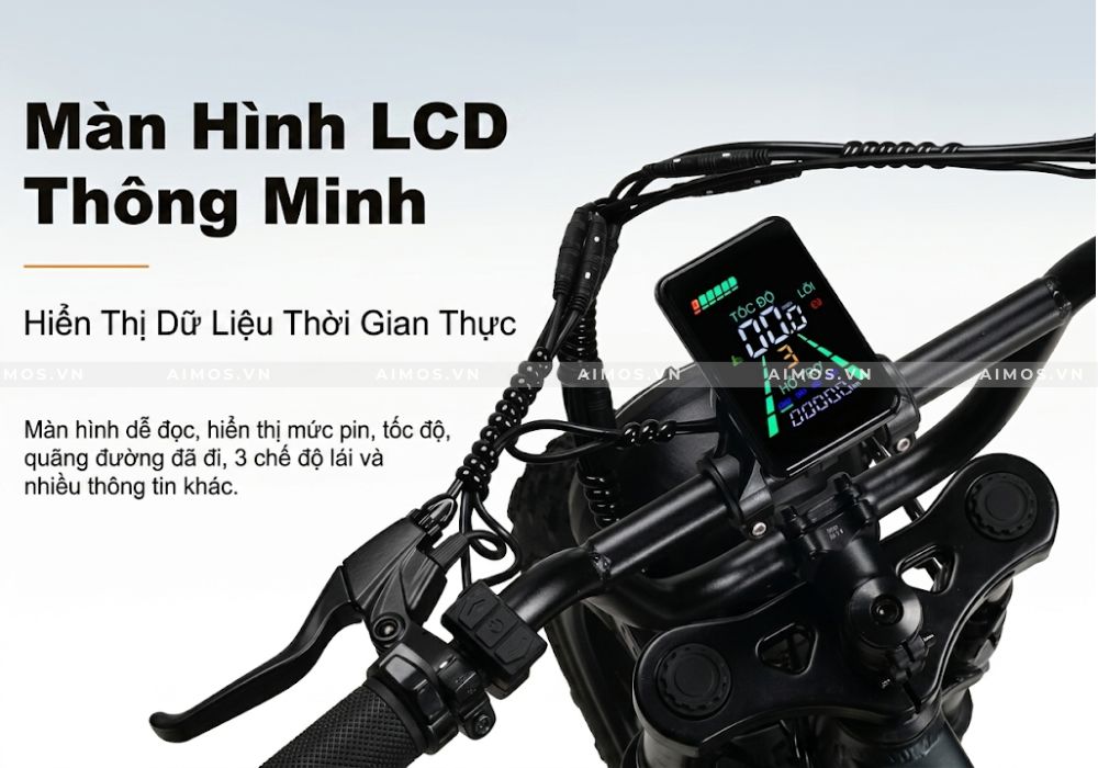 Màn hình LCD hiển thị thông số sắc nét trên AVDL A50