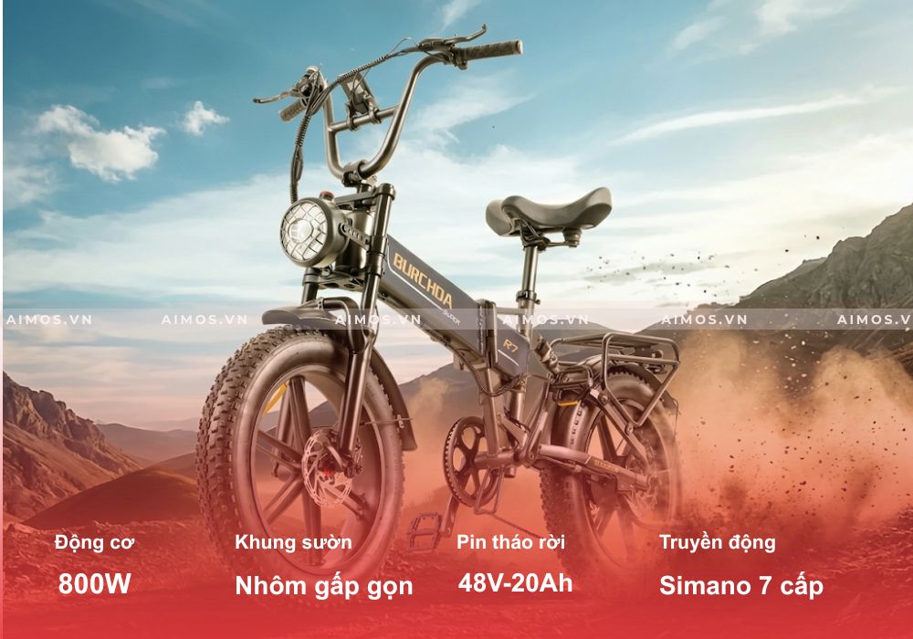 Xe đạp trợ lực điện Burchda R7 Pro