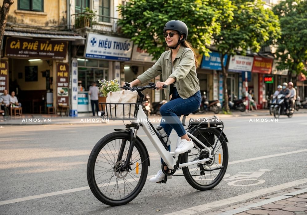 Trải nghiệm dạo phố cùng xe đạp trợ lực điện Mango M26 Pro