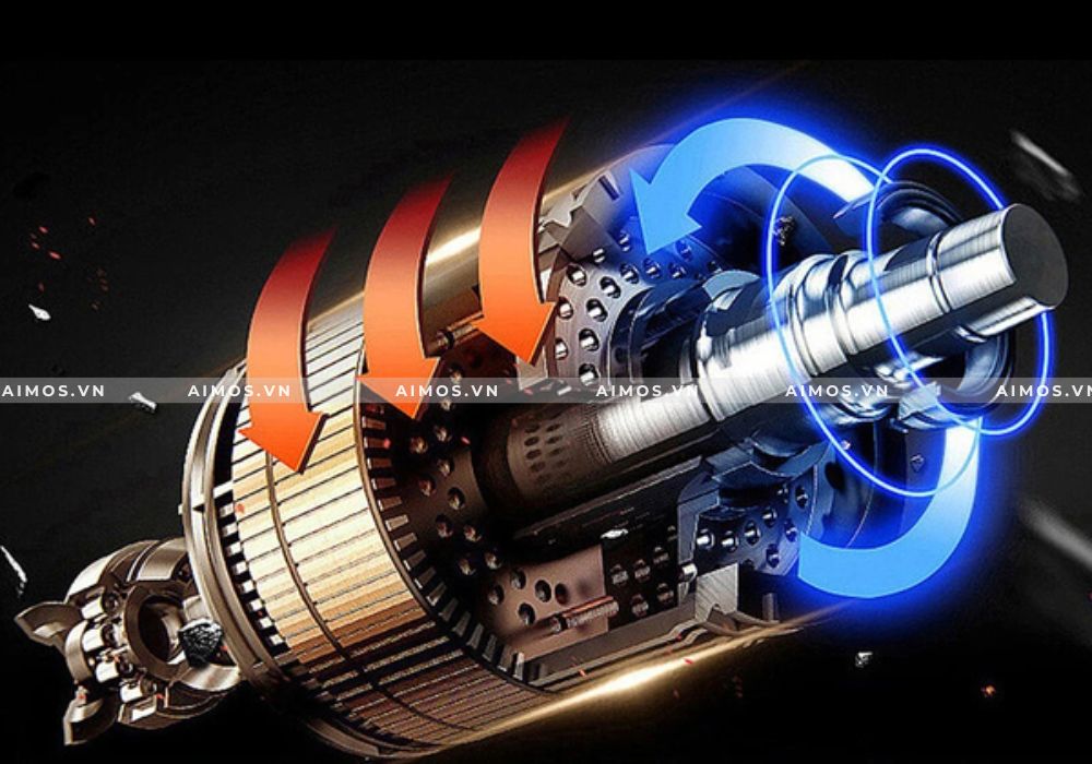 Khối động cơ 1000W mạnh mẽ bứt phá trên xe đạp trợ lực điện OUXI V8