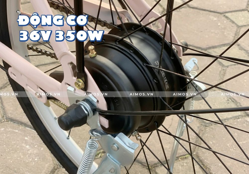Động cơ 350W siêu bền bỉ trên xe đạp trợ lực điện RapidX