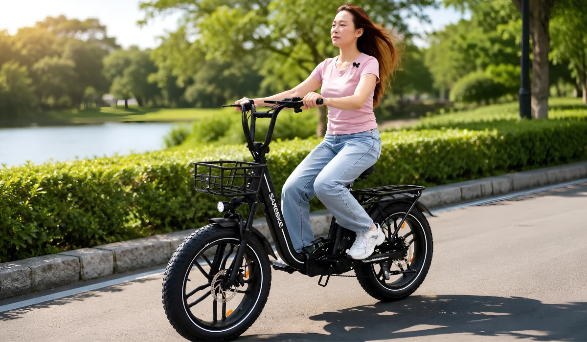 Xe đạp trợ lực điện bánh béo Samebike C05 Pro mạnh mẽ và đầm chắc.