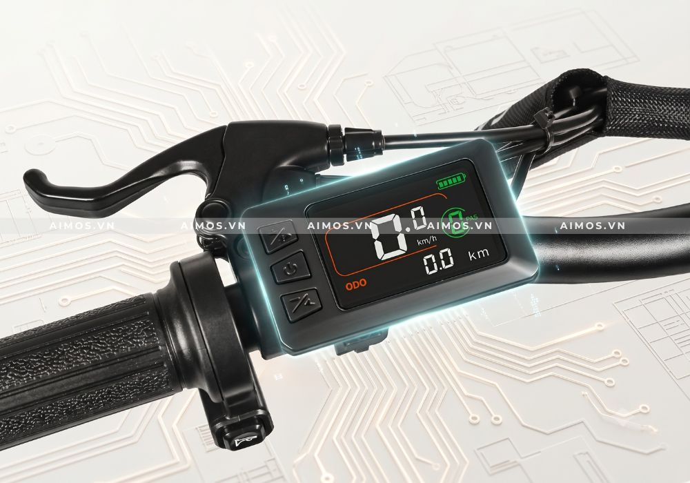Màn hình LCD màu trên Samebike CY20 Pro