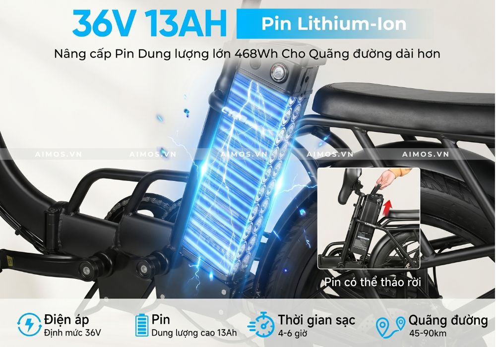 Pin Lithium 36V 13Ah