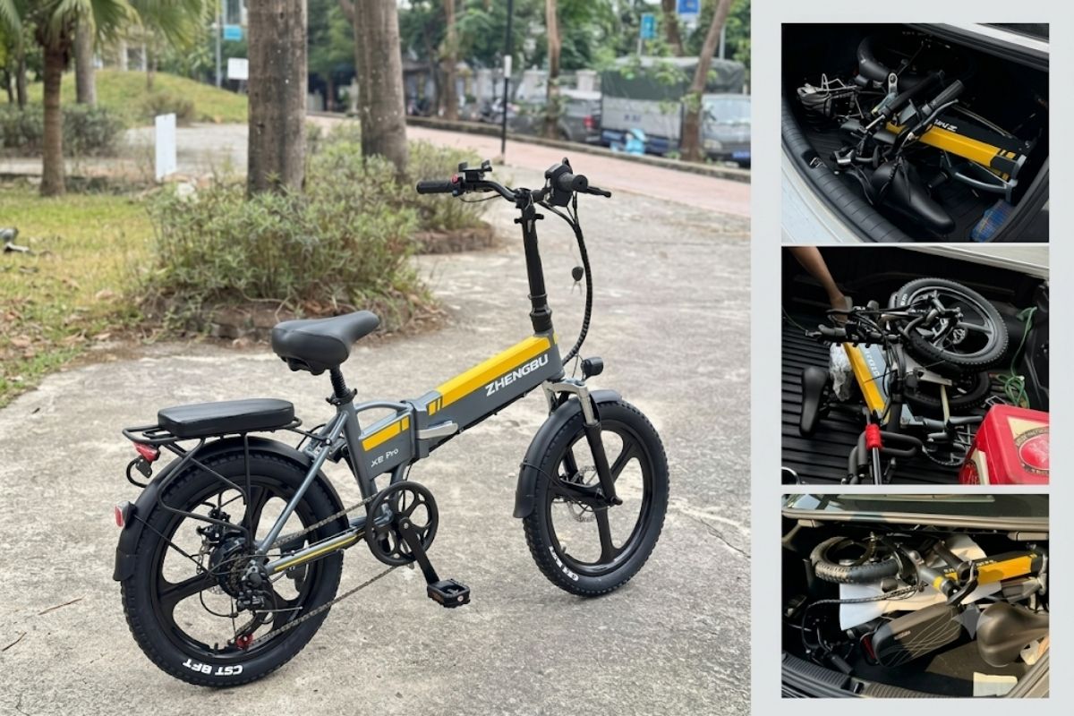 Mẹo xếp xe đạp trợ lực điện vào cốp ô tô chống trầy xước hiệu quả