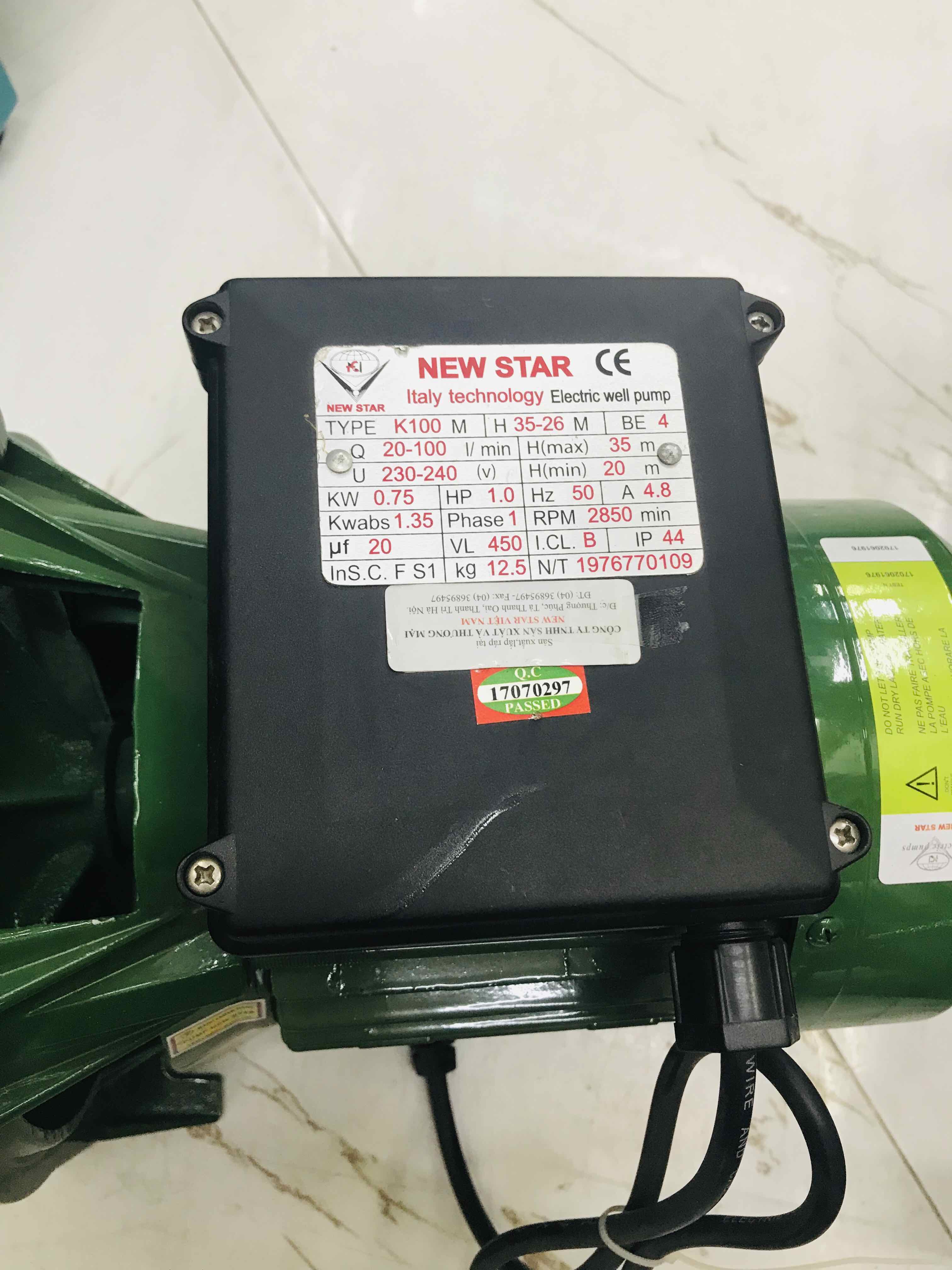 Máy bơm ly tâm NewStar - K100