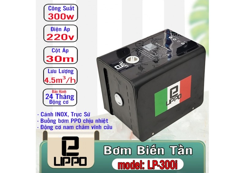 Máy bơm tăng áp biến tần Lippo LP-300i (300W)