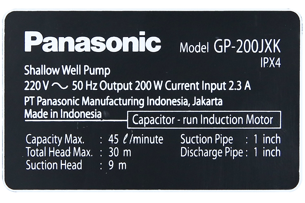 Máy bơm chân không hút đẩy Panasonic GP 200JXK 200W