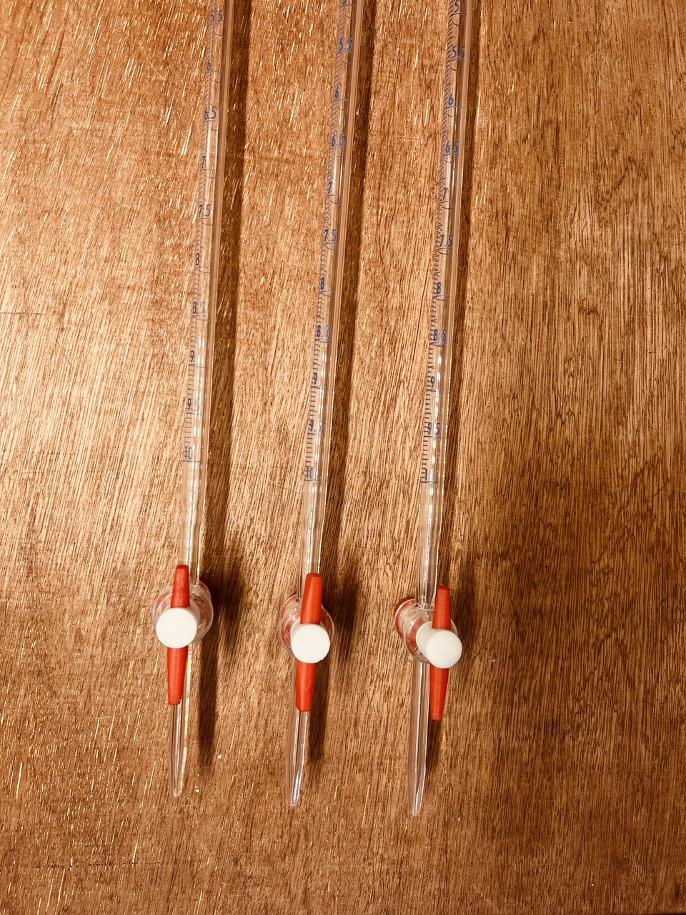 Buret thủy tinh khóa nhựa PTFE 50ml, Class A, Hãng OMSONS GERMANY