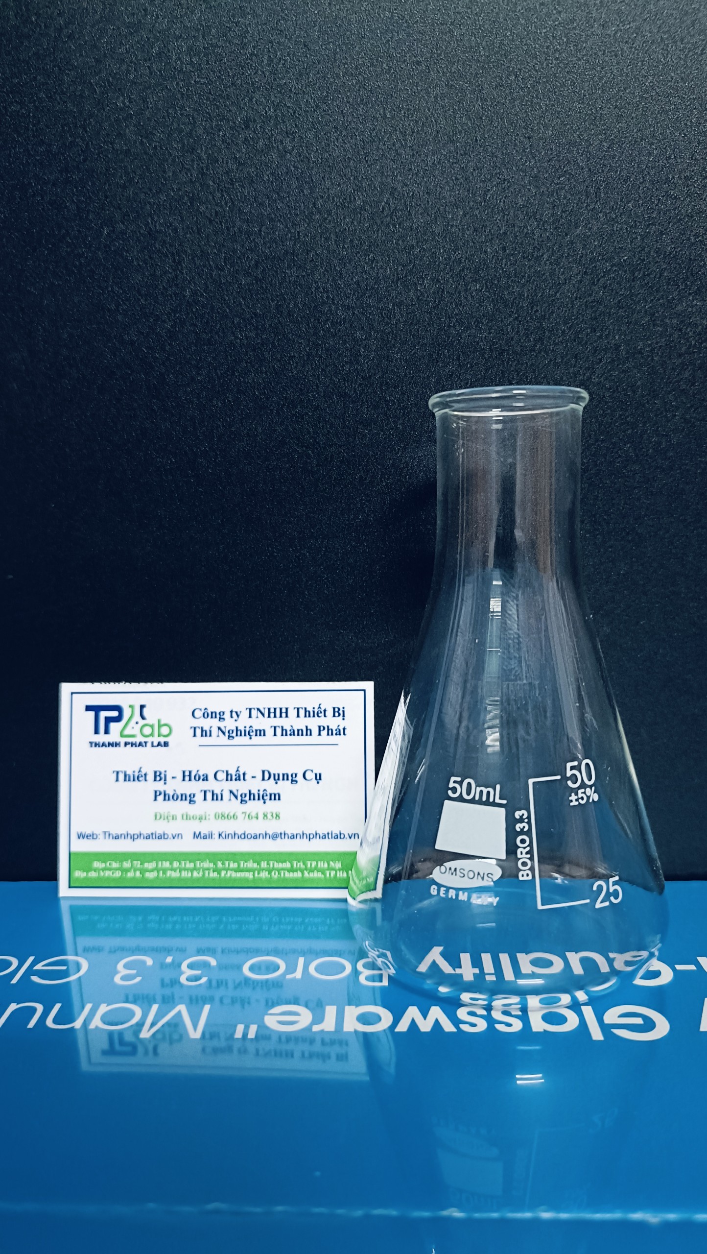 Bình tam giác 50ml, Hãng OMSONS GERMANY