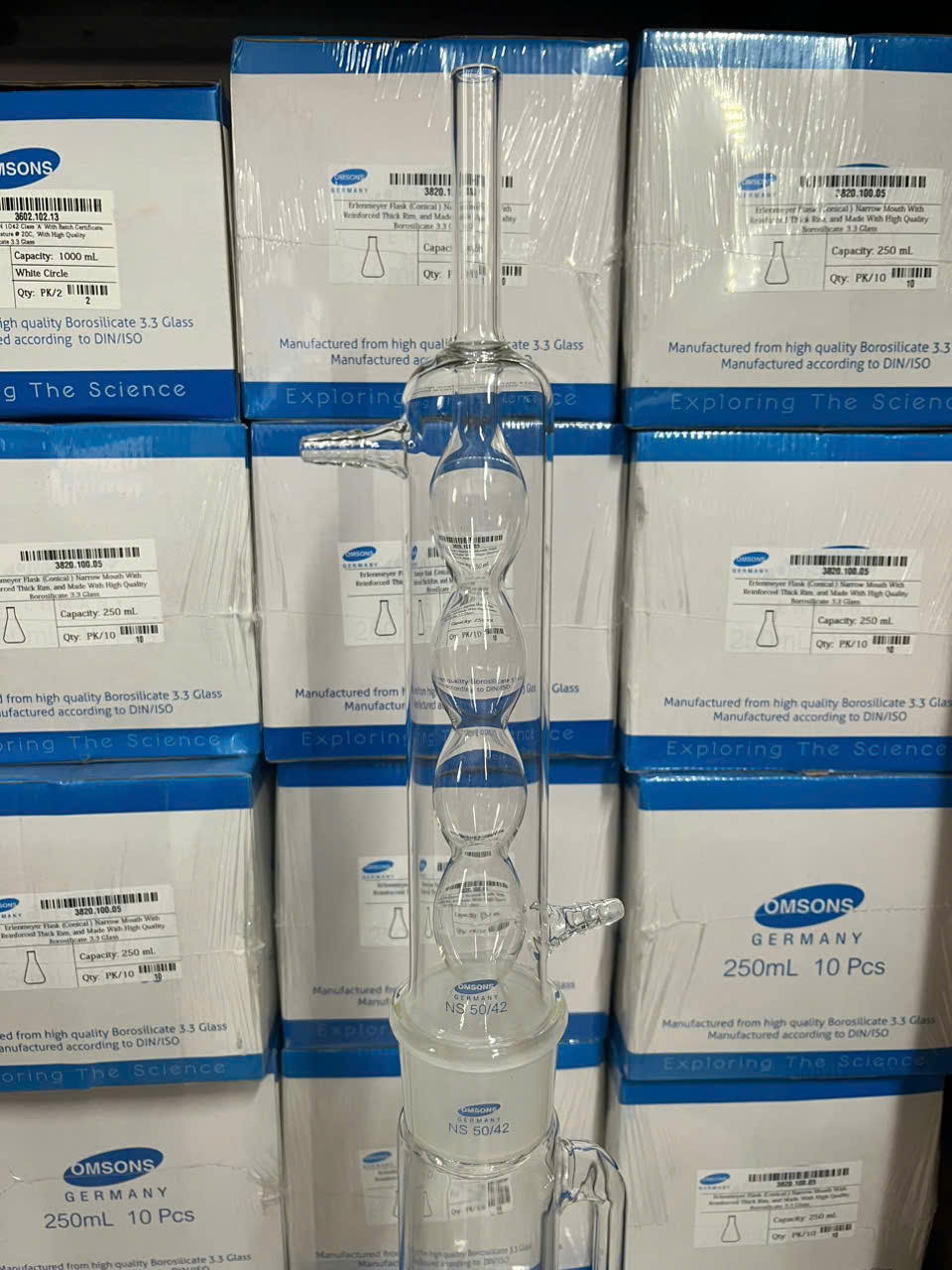 Bộ cất soxhlet 500ml, Hãng OMSONS GERMANY