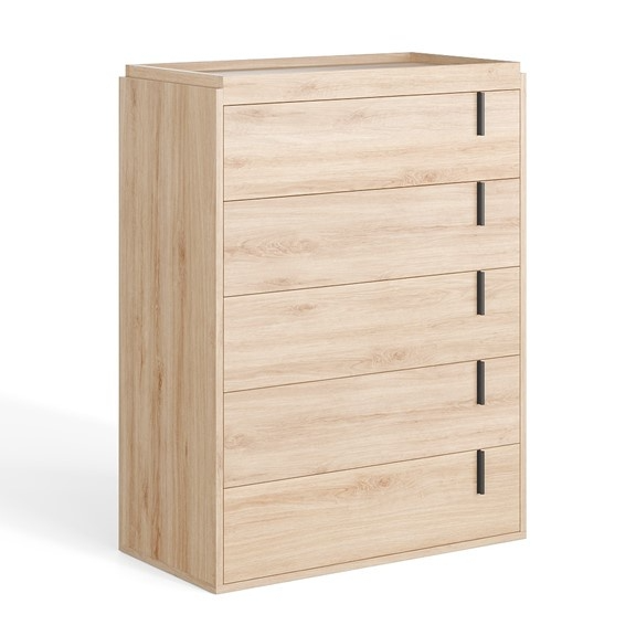 RICK, Tủ đựng đồ dùng 5 ngăn kéo, CAB_236, 82x42x108cm, Nội thất Nhà trên cao