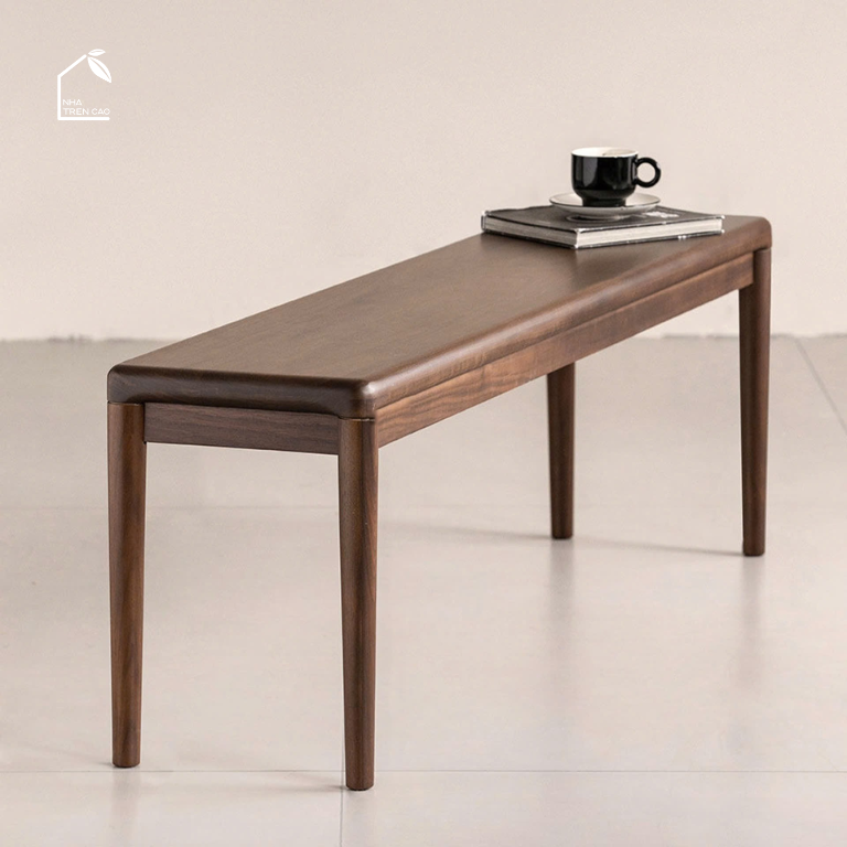 LUNA, GB_002 ghế băng đa năng thiết kế cổ điển, 140x32x45cm, Plywood phủ veneer, Nội thất Nhà trên cao