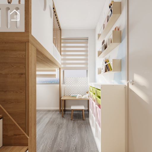 MADDY, Giường tầng cho trẻ em thiết kế tiện nghi hiện đại, GT_010, Nội thất Nhà trên cao
