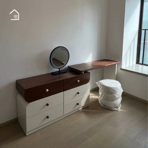 SAMA, BTD_031,  Bàn trang điểm 6 hộc tủ lưu trữ sang trọng,120x40x75cm, Plywood phủ sơn 2K, Nội thất Nhà Trên Cao