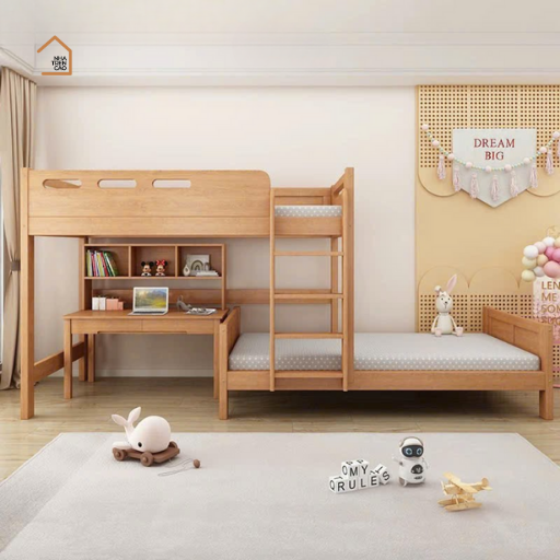 NORAH, Giường ngủ 2 tầng cho trẻ em hiện đại đa năng, GT_002, Nội thất Nhà trên cao