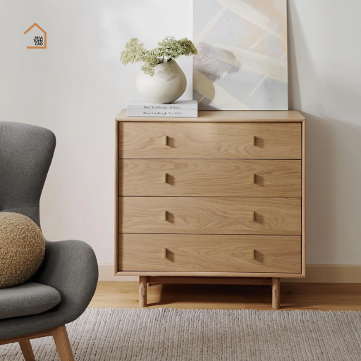 LATIFAH, Tủ lưu trữ phong cách hiện đại, TLT_042, 100x40x100cm, Gỗ Plywood phủ sơn 2K, Nội thất Nhà trên cao