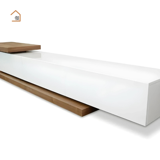 HALIA, Kệ tivi phong cách hiện đại kết hợp trang trí, TTV_065, 200x40x35cm, MDF phủ sơn 2K, Nội thất Nhà Trên Cao