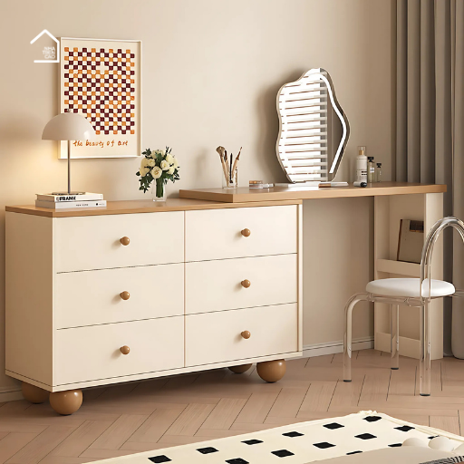 SAM, Bàn trang điểm hiện đại, BTD_030, 120x40x75cm, Nội thất Nhà Trên Cao