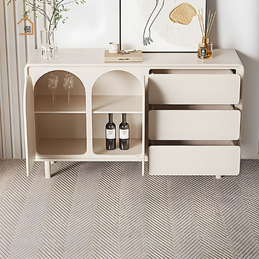 ANNI, Tủ lưu trữ phong cách hiện đại, TLT_024, 120x40x80cm, Gỗ MDF phủ sơn 2K, Nội thất Nhà trên cao