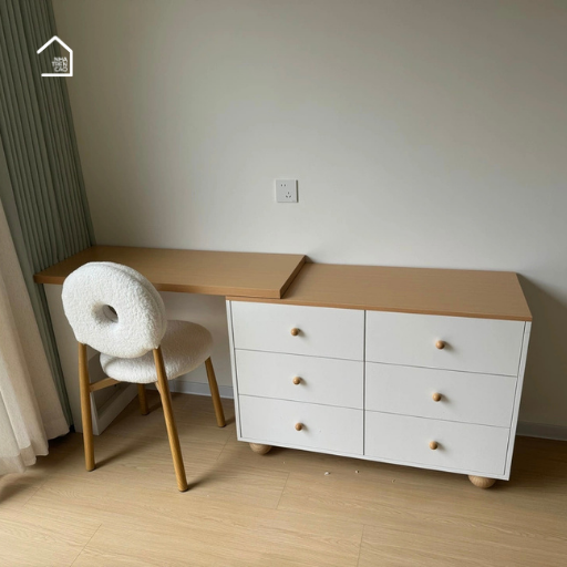 SAM, Bàn trang điểm hiện đại, BTD_030, 120x40x75cm, Nội thất Nhà Trên Cao