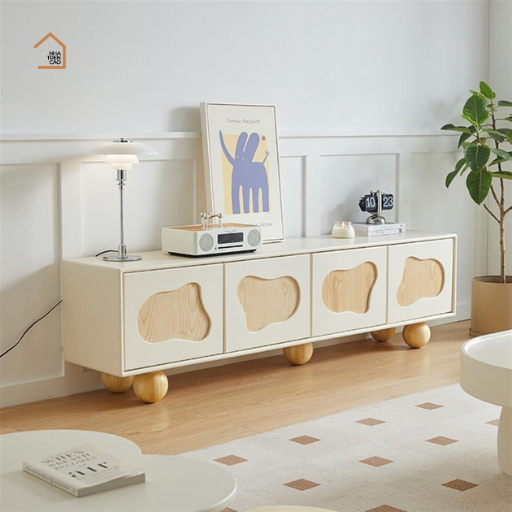 BRUNA, TTV_035, Kệ tivi phong cách Japandi hiện đại,  MDF phủ sơn 2K, 180x40x50cm, Nội thất Nhà Trên Cao