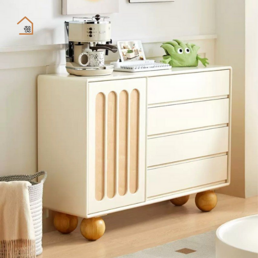BRUNA, Tủ lưu trữ phong cách hiện đại, TLT_029, 100x40x90cm, Gỗ MDF phủ sơn 2K, Nội thất Nhà trên cao