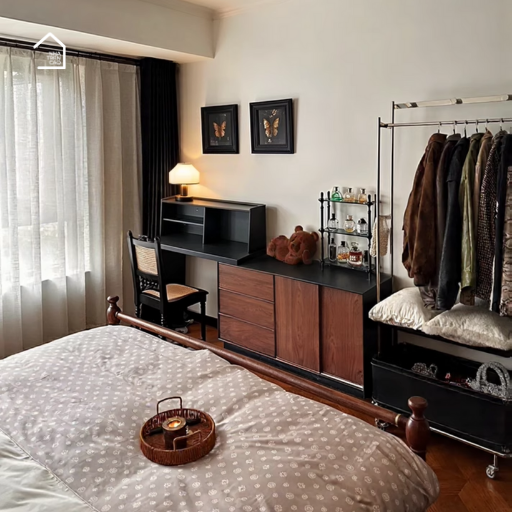 MAKI, Bàn trang điểm kết hợp bàn làm việc 6 hộc, BTD_037, 120x40x75cm, Plywood phủ Melamine, Nội thất Nhà Trên Cao