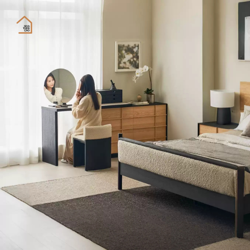 SOVA, Bàn trang điểm kết hợp bàn làm việc hiện đại, BTD_032, 120x40x75cm, Nội thất Nhà Trên Cao