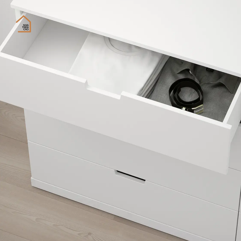 DAMIEN, Tủ lưu trữ, trang trí 8 ngăn kéo, TLT_055, 160x40x100cm, Nội thất Nhà trên cao