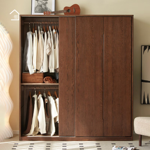 HONA, Tủ quần áo sang trọng thanh lịch, TQA_045, 160x60x200cm, Gỗ Plywood phủ Verneer, Nội thất Nhà trên cao