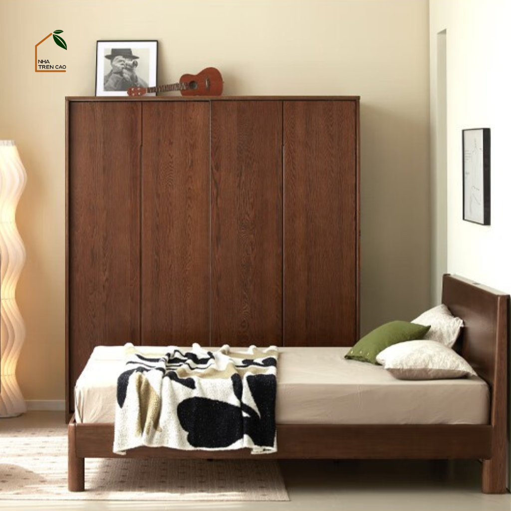 HONA, TQA_045, Tủ quần áo sang trọng thanh lịch, 160x60x200cm, Gỗ Plywood phủ Verneer, Nội thất Nhà trên cao