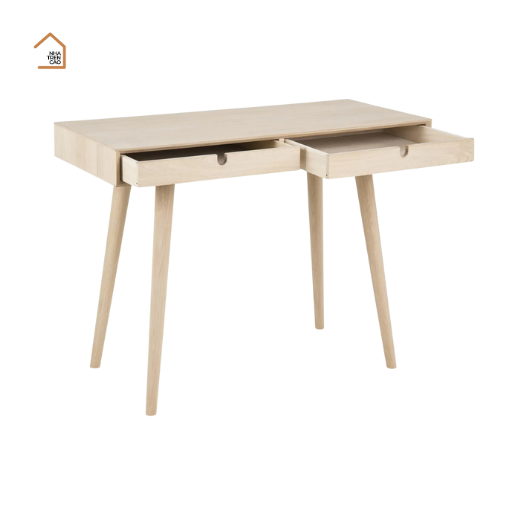 SAMM, Bàn làm việc sang trọng hiện đại, BLV_009, 100x40x75cm, Gỗ cao su phủ Veneer, Nội thất Nhà Trên Cao