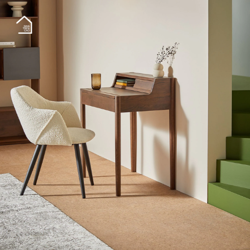 LEO, BLV_004, Bàn làm việc sang trọng nhỏ gọn, 79x66x87cm, MDF phủ sơn 2K, Nội thất Nhà Trên Cao