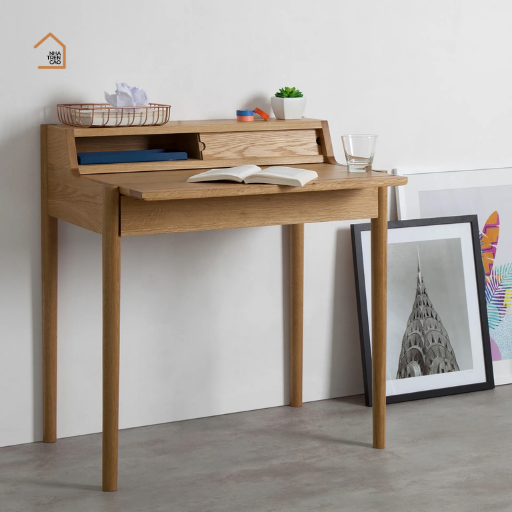 LEO, BLV_004, Bàn làm việc sang trọng nhỏ gọn, 79x66x87cm, MDF phủ sơn 2K, Nội thất Nhà Trên Cao