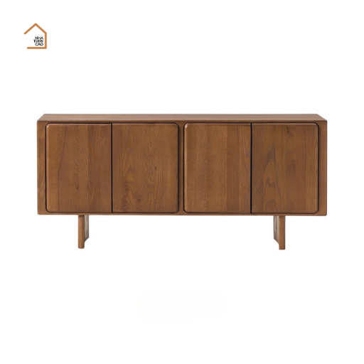 AVIS, Tủ lưu trữ phong cách tối giản hiện đại, TLT_085, 160x40x75cm, Gỗ Plywood phủ Veneer, Nội thất Nhà trên cao