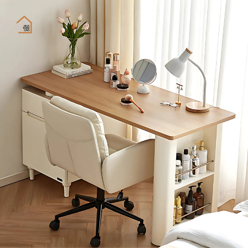 BERTHA, BLV_017, Bàn làm việc sang trọng thanh lịch, 140x60x75cm, MDF phủ sơn 2K, Nội thất Nhà Trên Cao