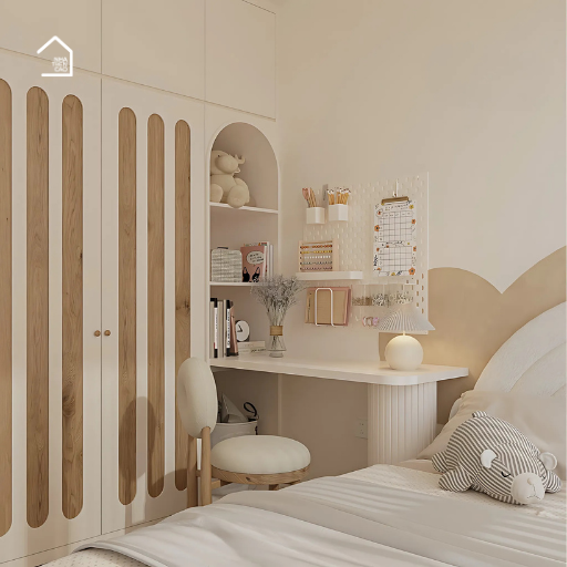 BRUNA, Bàn làm việc sang trọng hiện đại, BLV_005, 100x40x75cm, MDF phủ sơn 2K, Nội thất Nhà Trên Cao