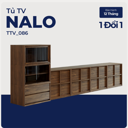 NALO, Tủ tivi đa năng thiết kế sang trọng hiện đại, TTV_086, Nội thất Nhà Trên Cao