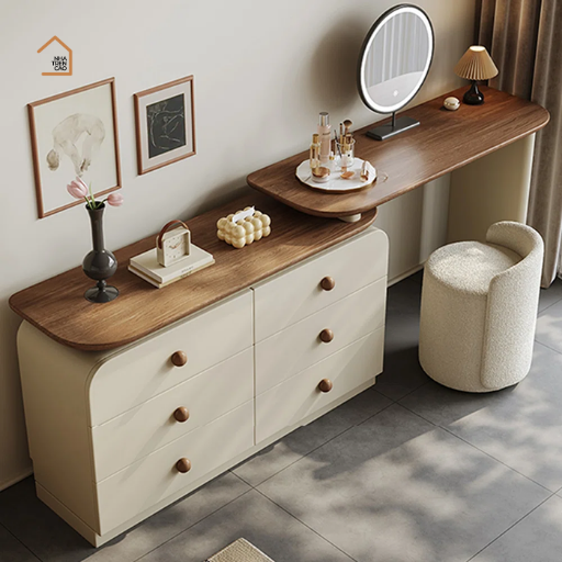 DIDI, Bàn làm việc sang trọng hiện đại, BLV_019, 120x40x75cm, Plywood phủ Veneer, Nội thất Nhà Trên Cao