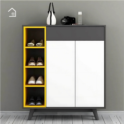 OLGA, Tủ giày đa năng hiện đại, TG_014, 100x35x110cm, MDF phủ Melamine, Nội thất Nhà trên cao