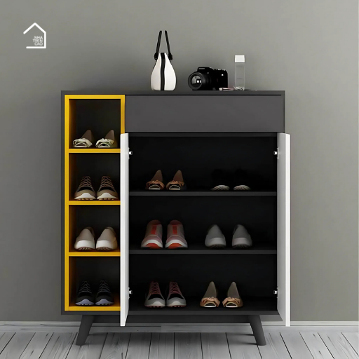 OLGA, Tủ giày đa năng hiện đại, TG_014, 100x35x110cm, MDF phủ Melamine, Nội thất Nhà trên cao