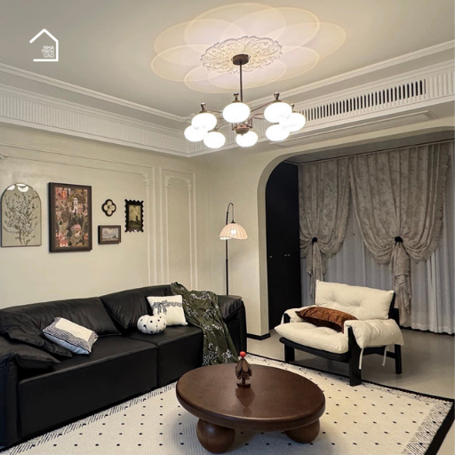 VIVIAN - Bàn trà phòng khách phong cách hiện đại, BT_007, 60x32cm, Plywood phủ Veneer, Nội thất Nhà trên cao